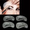 8 different eyebrow stencils for eyebrow shapes and eyebrows thickening,