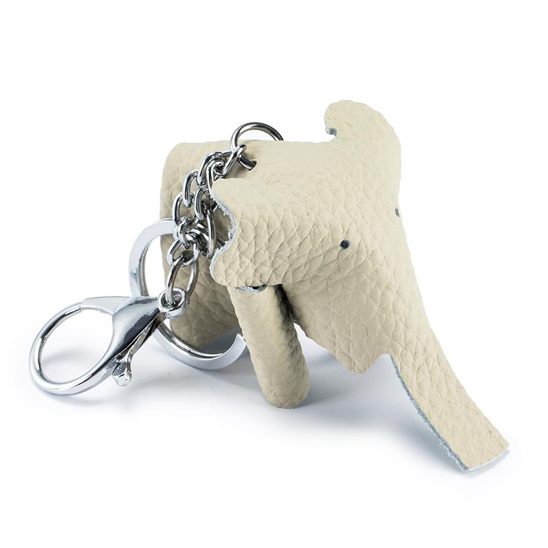 Yocipa Cute Bag Charm Genuine Leather Elephant Key Chain Leather
