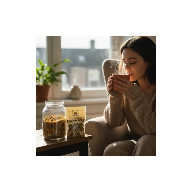 Infusión Herbal Poción Solar Con Cúrcuma, Romero Y Jengibre