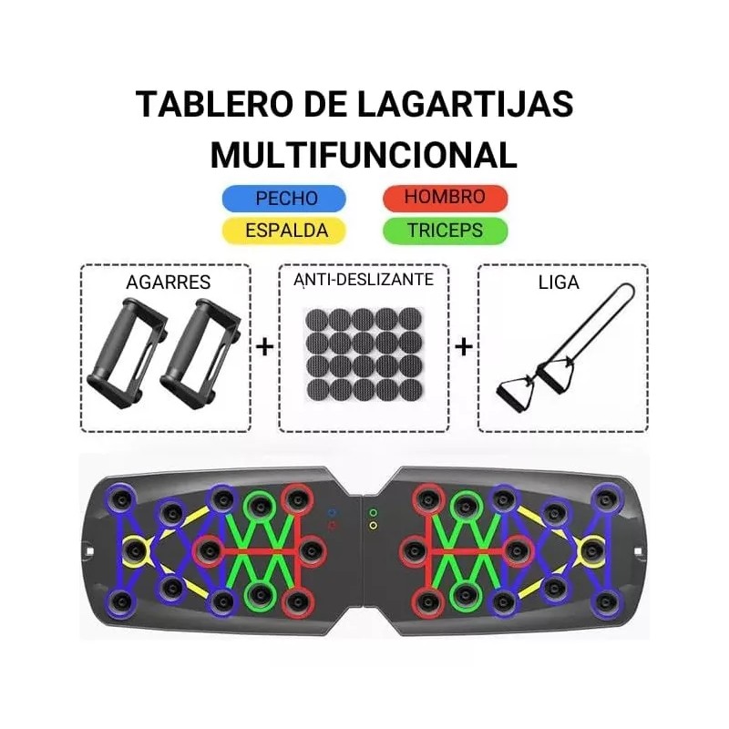 Barras Push Up Portatil Tabla Lagartijas Fitness Muscular