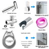 Bidet Pulverizador de acero inoxidable, Rociador para bidé de mano