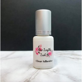 New Lengths Lash Co. Clear Adhesive, Latex Free, 1 Second Dry Time, 6-8 Week Bond, Transparent Finish, Made for Sensitive Eyes