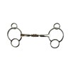 AK AKRS-2617 Universal Loose Ring Rotary Double Cooper Roller Snaffle