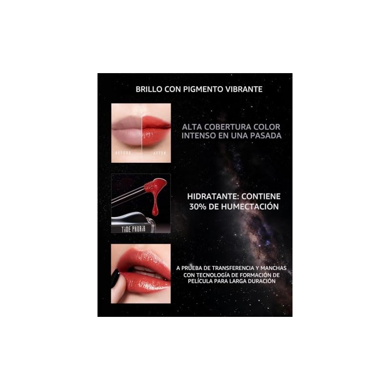 TIMEPHORIA POLVO ESTELAR TINTA LABIAL - Lip Stain de Larga