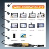 THINKCAR TES102 Endoscope Camera with Light, 0.21 Inch HD Borescope