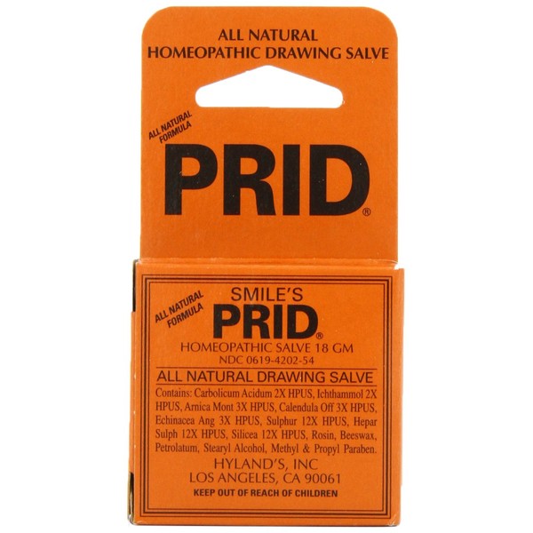 Smile's PRID Drawing Salve, Natural Homeopathic Relief of Topical Pain and Irritation, 18 Grams