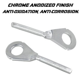NTHREEAUTO Motorcycle Chain Adjuster Tensioner Metal Chain Axle Adjusters Compatible with Honda CT70 XR70R CRF50F C70 CRF100F CRF70F CRF80F XR75 XR80 XR100 (80MM）