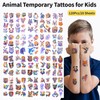 SGQTZDZQ 120 PCS Animal Temporary Tattoos for Kids, Waterproof Kids