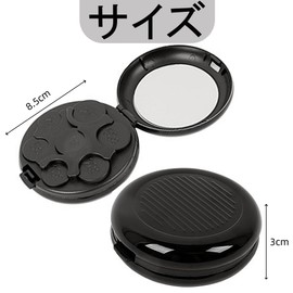 Portable Coin Holder, 3.3 x 1.2 inches (8.5 x 3 cm), Coin Dispenser, Portable, Coin Sorting Container, Round, Convenient Removal, Lightweight, Compact, Durable Material, Car Console, Train, Subway