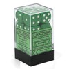 DND Dice Set-Chessex D&D Dice-16mm Opaque Green and White Plastic