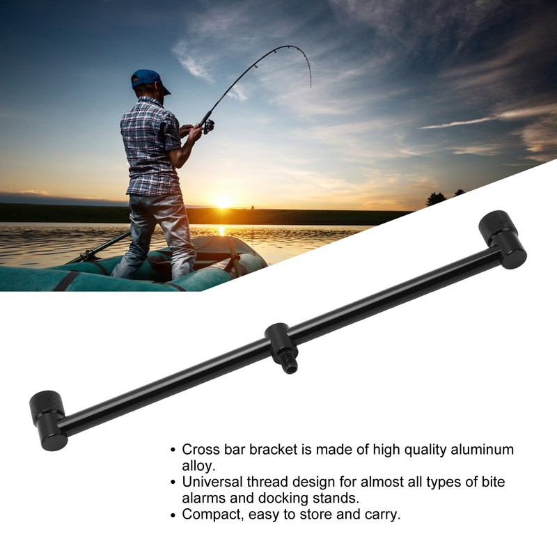 Carp Fishing Rod Support Buzz Bar with Luminous Head Aluminum