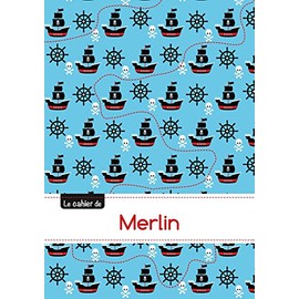 Le cahier de merlin: Cahier merlin - blanc,96p,a5 - pirates