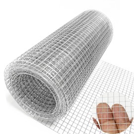 Hardware Cloth 1/4 inch 4IN x20FT Galvanized After Welding 23 Gauge,Chicken Wire Mesh Screen Fence, Heavy Duty Wire Mesh Roll for Chicken Pen/Coop Fences, Garden Fences,Poultry Netting Cage