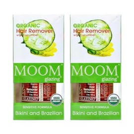 MOOM Hair Removal Wax Strips Polycotton Reusable Washable 48 Pieces Body Legs 36 Pieces for Bikini 12 Pieces for Face Eyebrows Compatible with Facial Sugar Wax for Women Men 277225, Cucumber Waxing Kit / MOOM 제모용 왁스 스트립 폴리코튼 재사용 세탁 가능한 48개 바디 다리 비키니용 36개 얼굴 눈썹용 12개 여성 남성용 페이셜 슈가 왁스와 호환 277225, Cucumber Waxing Kit