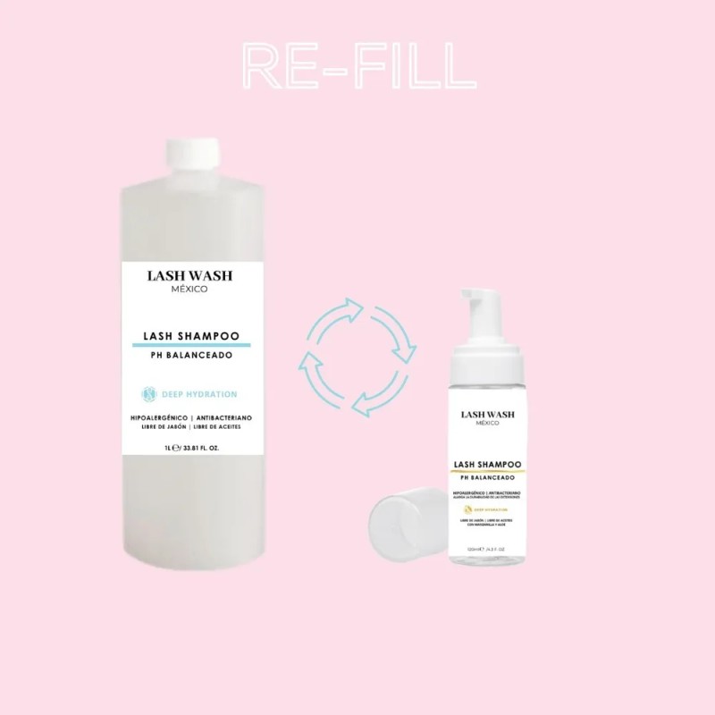 2 Litros De Lash Shampoo Profesional Espumero De Regalo