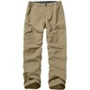 Mens Hiking Pants Quick Dry UPF 50 Travel Fishing Safari