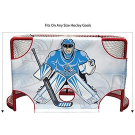 Hockey Revolution Sharp Shooting Training Aid - 5 Precision Targets with Full-Size Goalie Blocker - Tear-Proof Heavy-Duty Fabric - Fits Regulation-Sized Goals - App-Compatible Aim & Handling Trainer