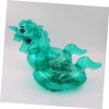 CORHAD 4pcs Inflatable Unicorn Drink Cup Holder Green Transparent Floating