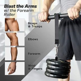 Ultimate Forearm & Wrist Strengthener - Premium Workout Equipment with Enhanced Grip and Finger Exerciser - Fat Thick Grips for Intense Muscle Building