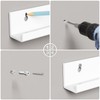 AITEE Vinyl Record Shelf Wall Mount: 6 Pack Acrylic White