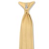 Vesuvio Napoli Boy's CLIP-ON NeckTie Solid GOLD Color Youth Neck