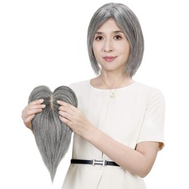 TefuRe Medical Wigs 100% Human Hair Partial Wig, Mother's Day Gift, Mother's Day Gift, Birthday Gift, Gray Hair, Silver Hair, Thin Hair, Wig, Medical Wig, JIS Compliant, Patch Tested, PL Insurance,