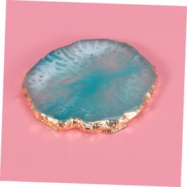 Operitacx 2pcs Nail Art Resin Palette Set Round Painting Palette Light Weight Tray for Mixing Blending