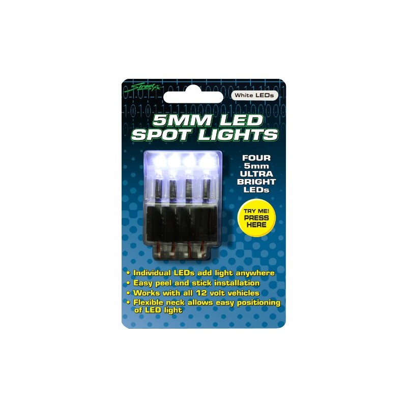 Street FX 1044399 ElectroPods White 4 LED Try Me Spot