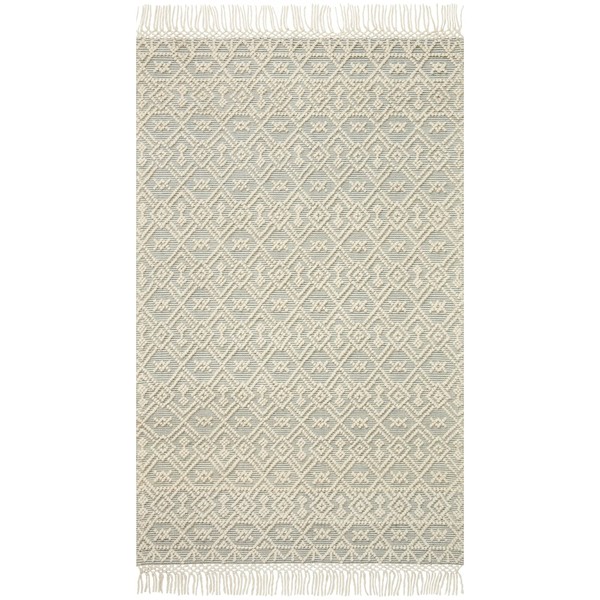 Loloi II Noelle Collection NOE-05 White/Blue 2'-3" x 3'-9" Accent Rug