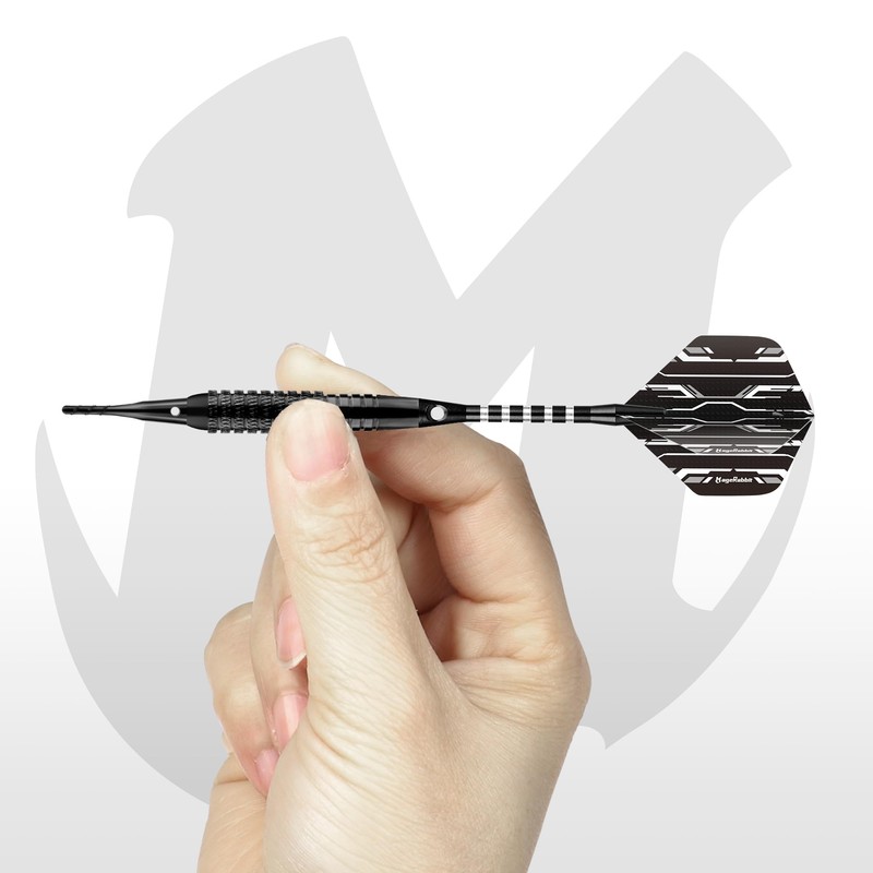 MageRabbit Soft Tip Darts Set 3pcs, 6pcs Dart Flights, 6pcs