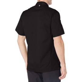 Chef Works Men's Springfield Chef Coat, Black, Medium