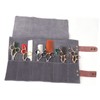 Healvian Slot Professional Hairdressing Scissor Pouch Durable Leather Barber Tool