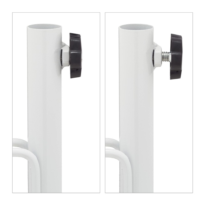 Relaxdays Lawn Spike with Handle for Parasol Pole Thickness 17-23mm