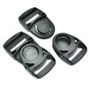 sacoora 10pcs Plastic Side Release Center Buckles Swing Head Swivel