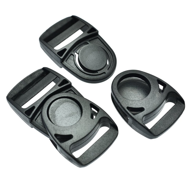 sacoora 10pcs Plastic Side Release Center Buckles Swing Head Swivel