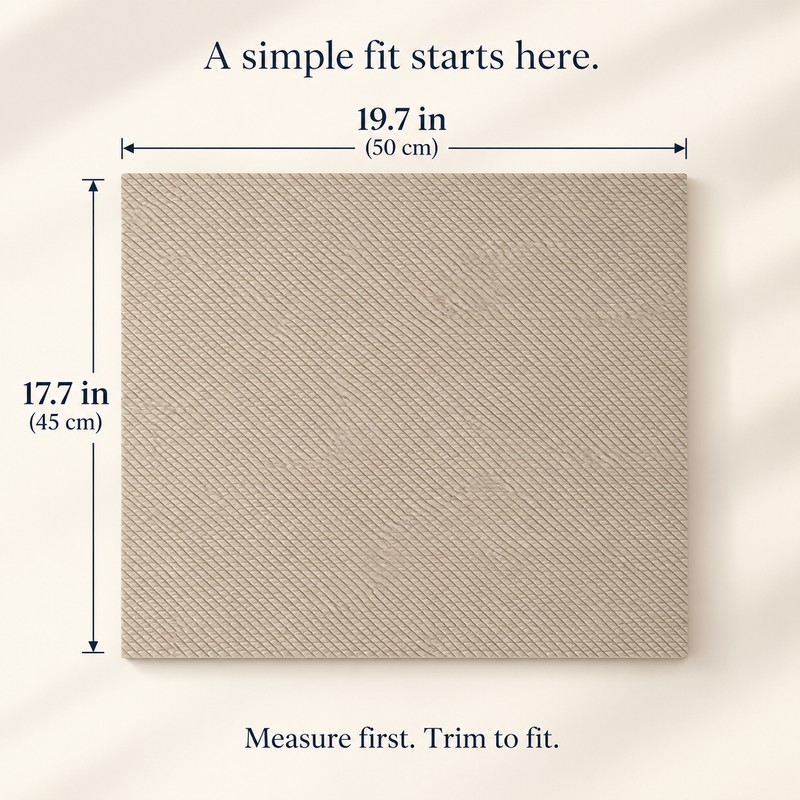 Non-Adhesive Shelf Liner, Non-Slip Waterproof EVA Drawer & Cabinet Liner,