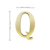 1.77 Inch Height Self Adhesive Solid Brass English Letters 4.5CM