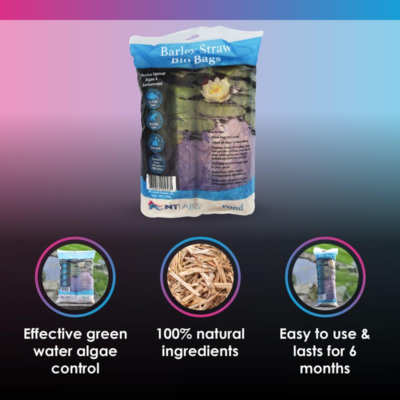 NT Labs Pond Barley Straw Bio Bags, Barley Straw Pouches,