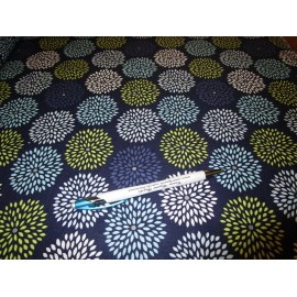 EMMA MILA DARK BLUE BURST FABRIC  - BY THE YARD   #2