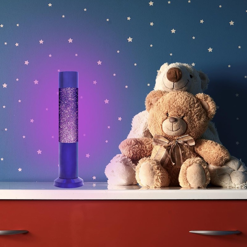 Nova Baby Glitter Lamp 13" Sensory Soothing Lamp (Purple)