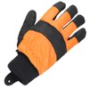 Spares2go Large Hi Visibility Chainsaw Comfort Safety Gloves - Size