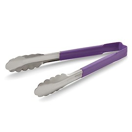Vollrath 4780980 Kool-Touch Purple Handled 9.5 Utility Tong"