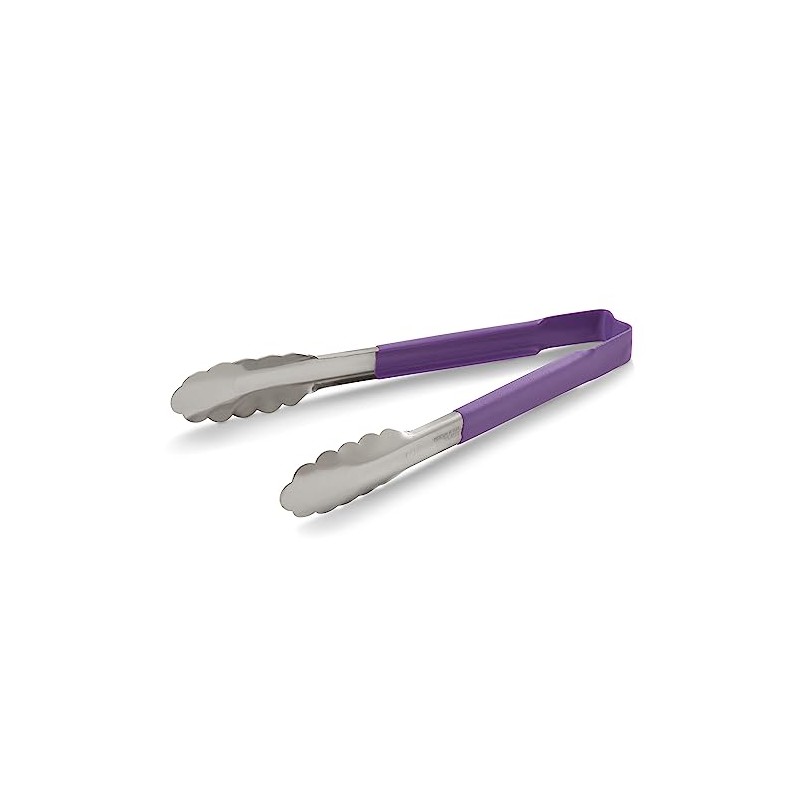 Vollrath 4780980 Kool-Touch Purple Handled 9.5 Utility Tong"