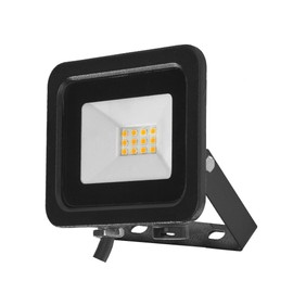 ILLUX Reflector led exterior de 10W para sobreponer en piso. Luz fría. Ideal para iluminar fachadas, casas, cocheras, monumentos. 30,000 horas de vida RL-3610.N65