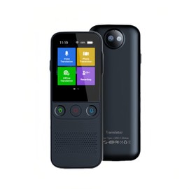 Dispositivo Inteligente de Traducción Instantánea de Idiomas T10 Pro Traductor Portátil WiFi Y Traducción Fuera de Línea 138 Idiomas Traductor en Tiempo Real para Negocios de Viajes(Negro)