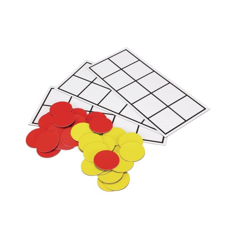 Really Good Stuff Jumbo Magnetic Ten-Frame Set of 6