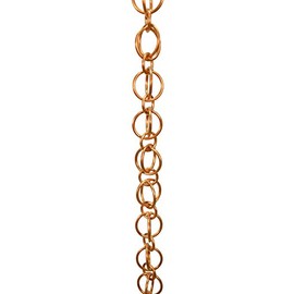 Nutshell Stores Double Loops Rain Chain - Copper - 6 Feet