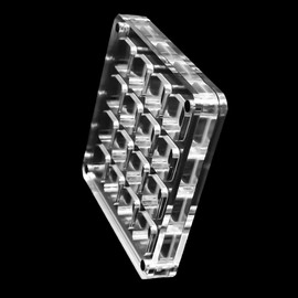 Hsthe Sea 16 Gitter Nail Art Kristall Aufbewahrungsbox Acryl Nail Art Dekor Fall Magnet Schmuck Dekor Display