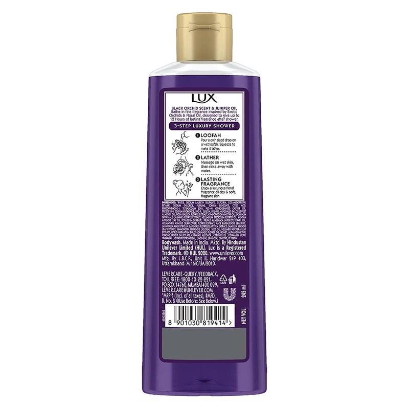 LUX Shower Gel Black Orchid Fragrance & Juniper Oil Bodywash