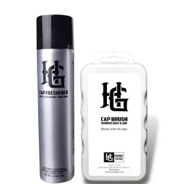 Homiegear Cap Freshener Spray, Hat & Cap Guard Spray with Hat Cleaning Brush for